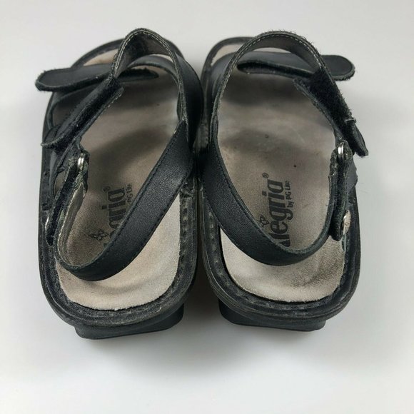 Alegria Womens Verona Ver-601 Black Sandals Size 8 - Picture 4 of 7